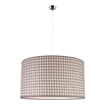 Duolla - Lampadario su filo KENT 1xE27/40W/230V grigio