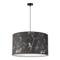 Duolla - Lampadario su filo MARBLE 1xE27/40W/230V nero/bianco