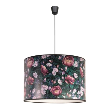 Duolla - Lampadario su filo PRINT L 1xE27/40W/230V fiori