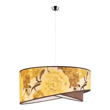 Duolla - Lampadario su filo ROYAL 1xE27/40W/230V giallo