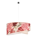 Duolla - Lampadario su filo ROYAL 1xE27/40W/230V rosa