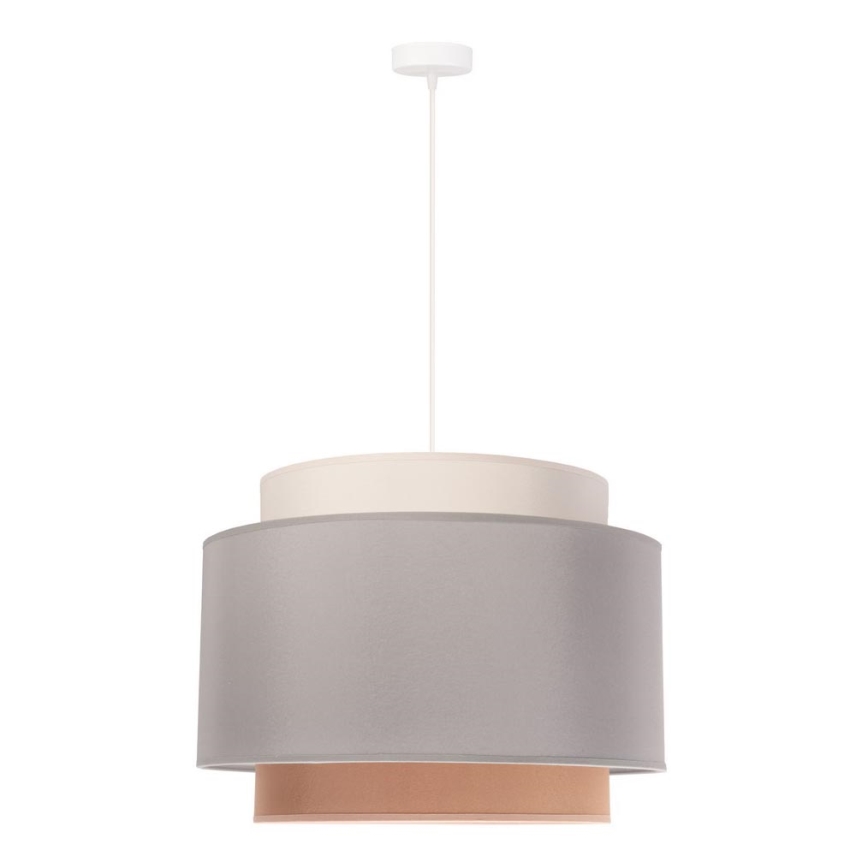 Duolla - Lampadario su filo SOHO 1xE27/40W/230V grigio/crema/beige