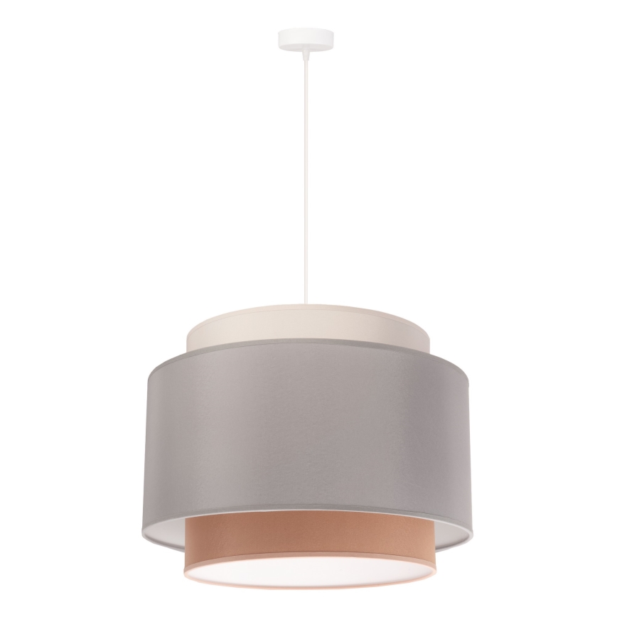 Duolla - Lampadario su filo SOHO 1xE27/40W/230V grigio/crema/beige