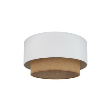 Duolla - Plafoniera BOHO 1xE27/15W/230V diametro 45 cm bianco/marrone