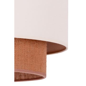 Duolla - Plafoniera BOHO 3xE27/15W/230V diametro 60 cm beige/marrone