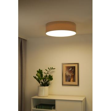 Duolla - Plafoniera LED CORTINA LED/26W/230V diametro 45 cm beige