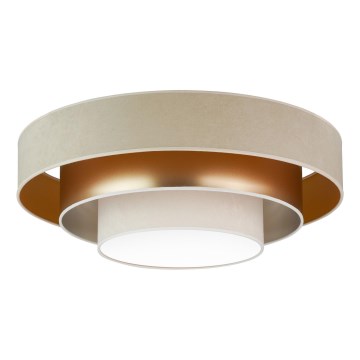 Duolla - Plafoniera LED LUNETA LED/26W/230V diametro 60 cm 4000K beige/oro/color crema