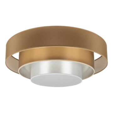 Duolla - Plafoniera LED LUNETA LED/26W/230V diametro 60 cm 4000K marrone/oro/bianco