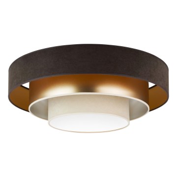 Duolla - Plafoniera LED LUNETA LED/26W/230V diametro 60 cm 4000K marrone/oro/color crema