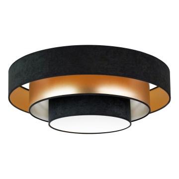 Duolla - Plafoniera LED LUNETA LED/26W/230V diametro 60 cm 4000K nero/oro