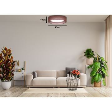 Duolla - Plafoniera LED ROLLER LED/24W/230V marrone scuro