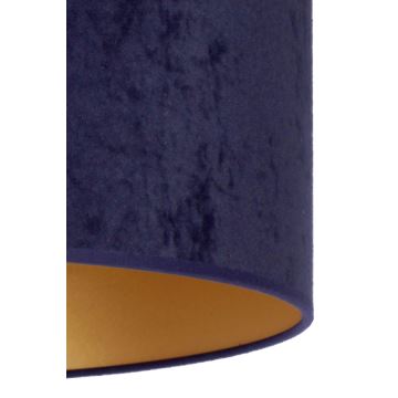 Duolla - Plafoniera ROLLER 1xE27/15W/230V diametro 40 cm blu/oro