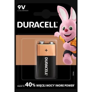 Duracell - 1 pz Batteria alcalina Basic 9V 550 mAh