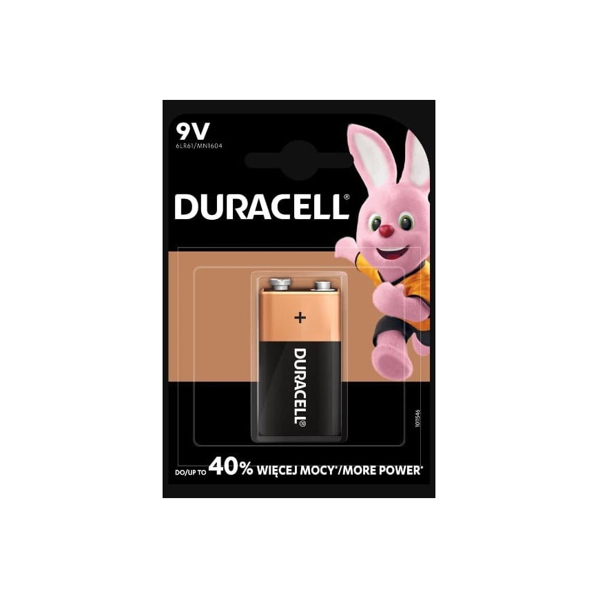 Duracell - 1 pz Batteria alcalina Basic 9V 550 mAh