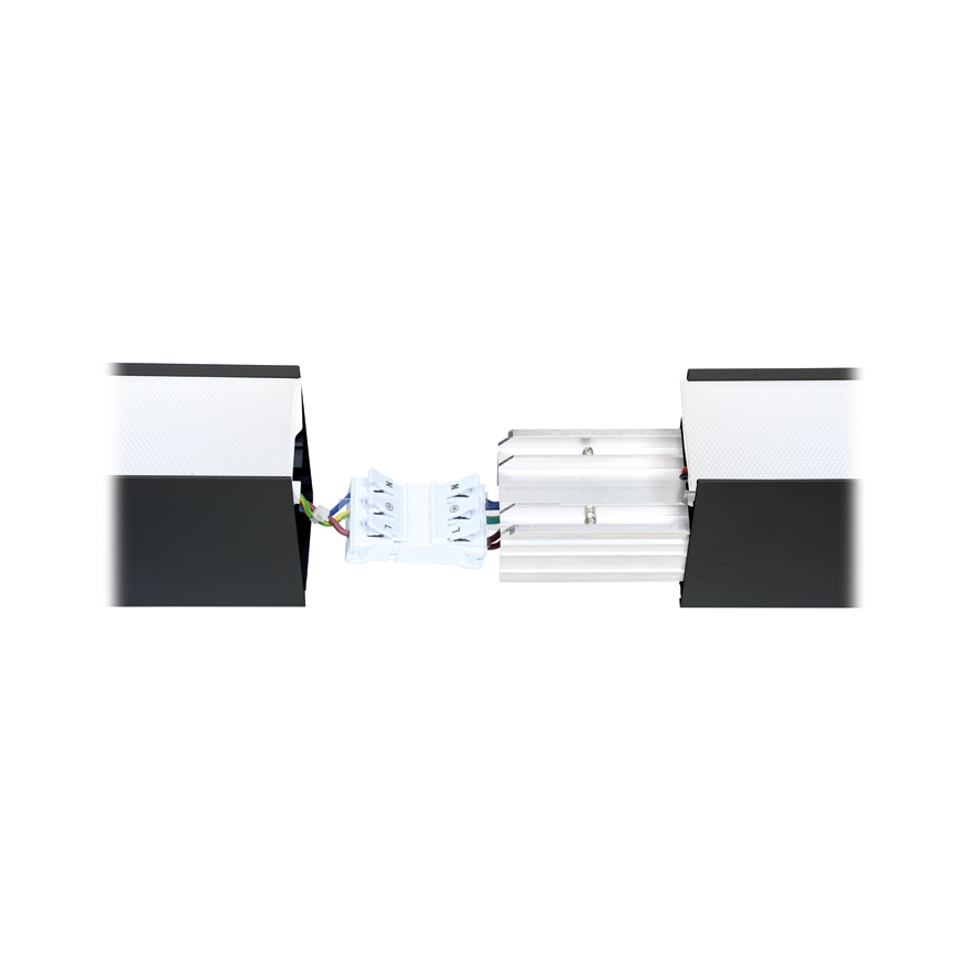 Plafoniera LED DONAR LED/28W/230V 4000K 120 cm nero