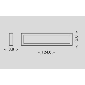 Plafoniera LED PILO LED/36W/230V 4100K 124 cm bianco