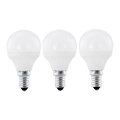 Eglo 10698 - SET 3x Lampadina LED E14/4W/230V 320lm