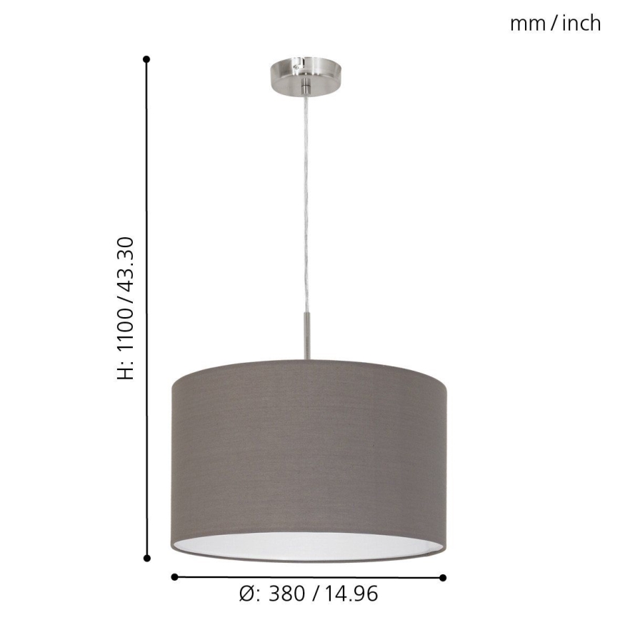 Eglo Lampadario a sospensione con filo E27/60W/230V