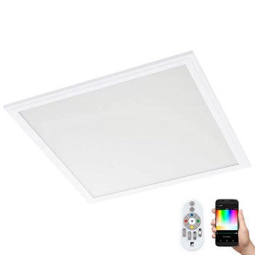 Eglo 32547 - LED RGBW Pannello dimmerabile da superficie/incasso 2in1 SALOBRENA-C LED/34W/230V bianco 60x60 cm + telecomando