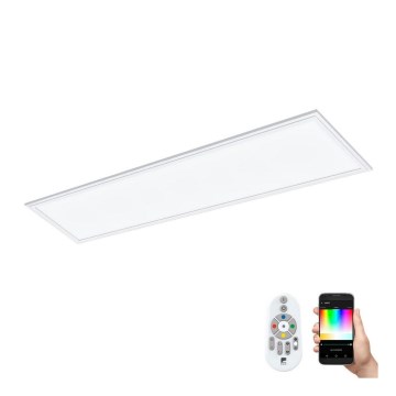 Eglo 32734 - LED RGBW Pannello dimmerabile da superficie/incasso 2in1 SALOBRENA-C LED/34W/230V bianco + telecomando