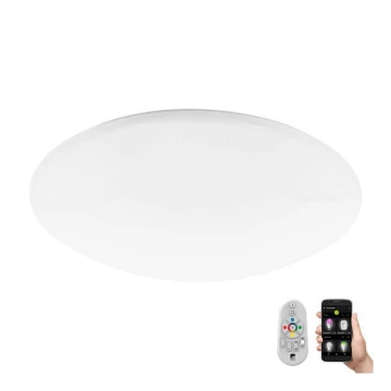 Eglo 33221 - Plafoniera LED RGBW dimmerabile TOTARI LED/34W/230V + telecomando