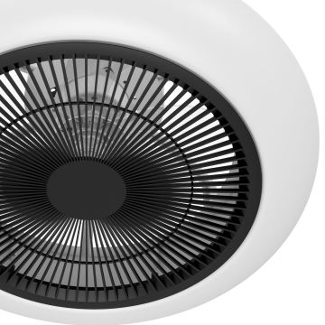 Eglo - Ventilatore da soffitto dimmerabile LED/25,5W/230V bianco/nero + telecomando