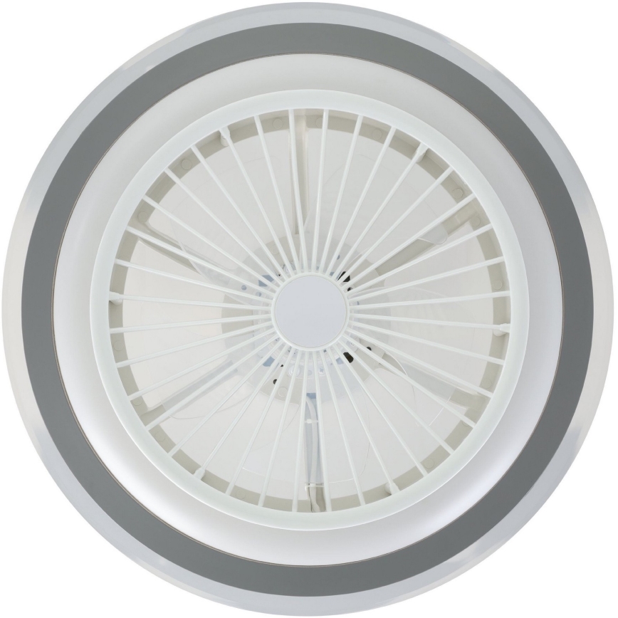 Eglo - Ventilatore da soffitto dimmerabile a LED LED/25,5W/230V bianco/grigio 2700-6500K + telecomando