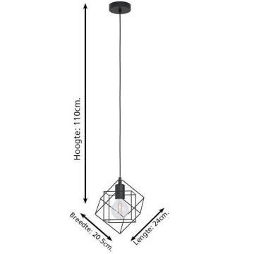 Eglo - Lampadario a sospensione con filo 1xE27/60W/230V