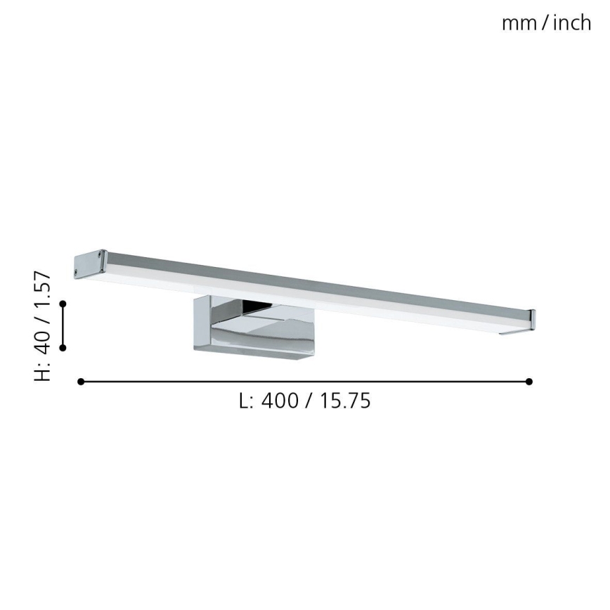 Eglo 74051 - Illuminazione a LED per specchi da bagno GALENZANA LED/7,4W/230V 4000K 40 cm IP44 cromo