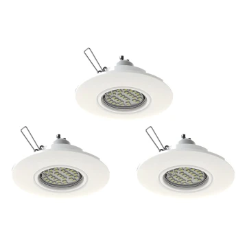 Eglo 78704 - SET 3x Lampada LED da incasso PENETO 1xGU10/3,3W/230V bianco