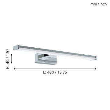 Eglo 79532 - Illuminazione a LED per specchi da bagno SARNOR LED/7,4W/230V 40 cm IP44 cromo