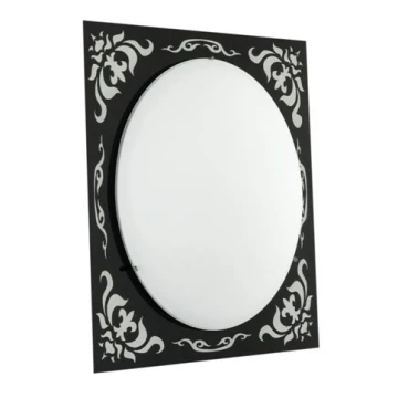 EGLO 89262 - Plafoniera/Applique SCALEA 1xE27/60W nero / bianco