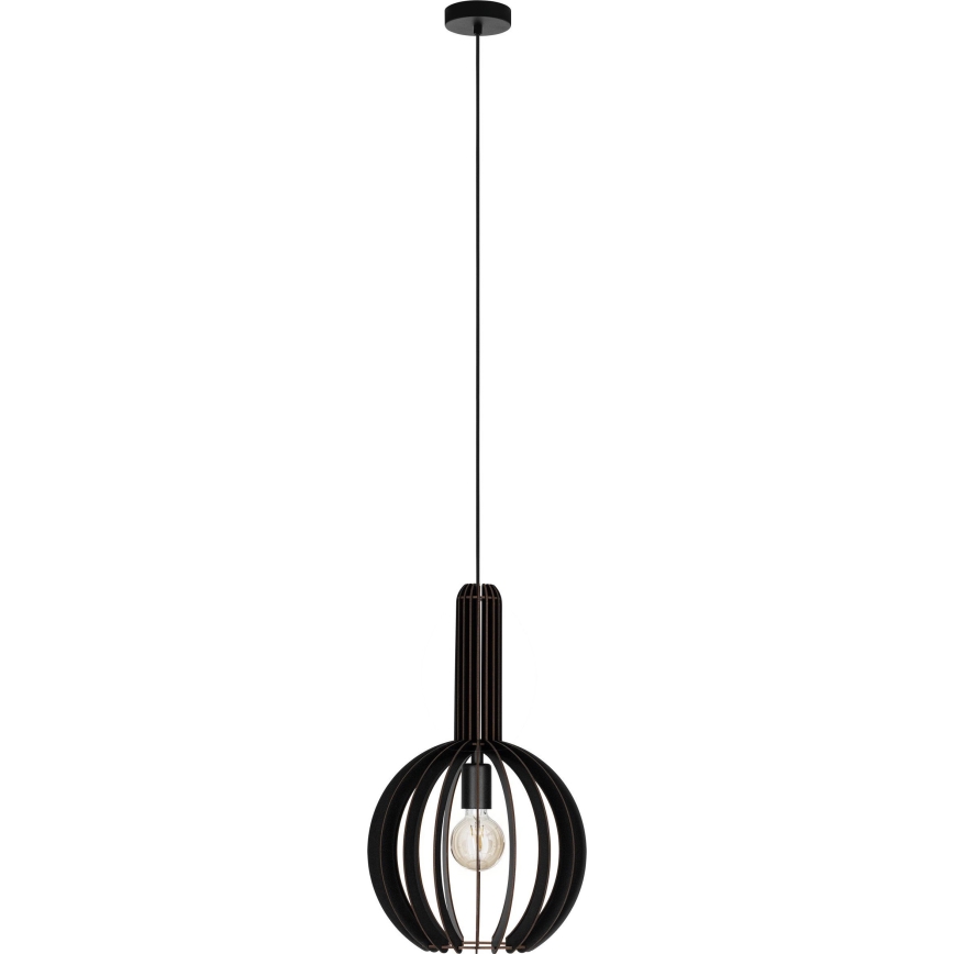 Eglo - Lampadario a sospensione con filo 1xE27/40W/230V diametro 31 cm nero