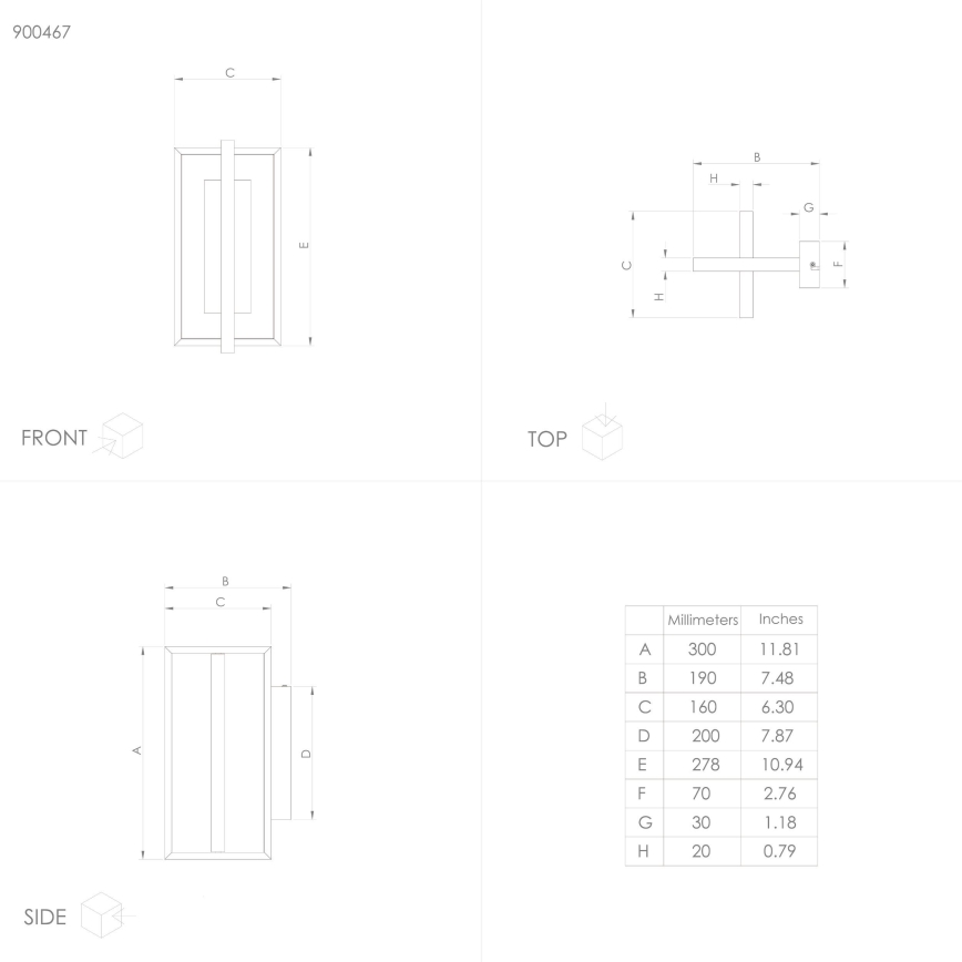 Eglo - Applique LED dimmerabile LED/15,5W/230V + telecomando