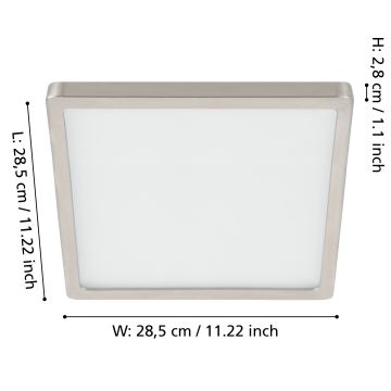 Eglo - Plafoniera LED dimmerabile LED/20,5W/230V cromo