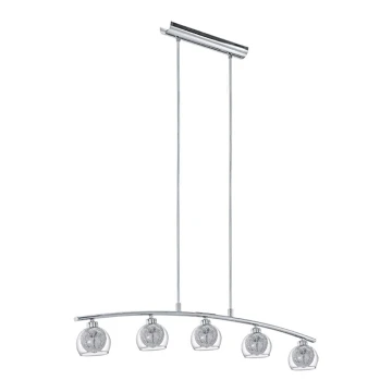 Eglo 93054 - Lampada a sospensione OVIEDO 5xG9/33W/230V