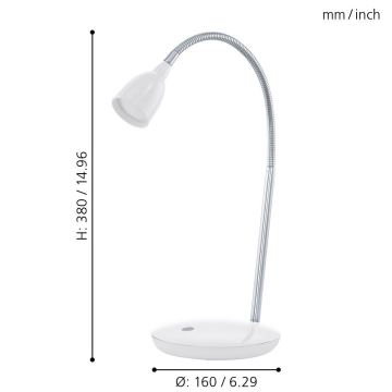 Eglo - Lampada LED da tavolo 1xLED/3W/230V