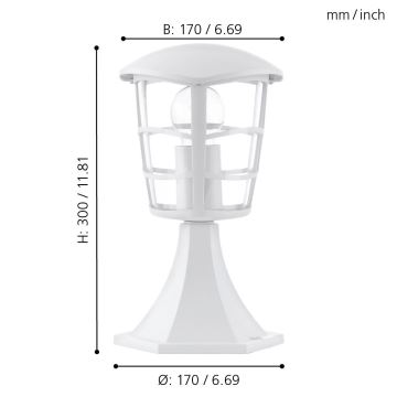 Eglo - Lampada LED da esterno 1xE27/8,5W/230V