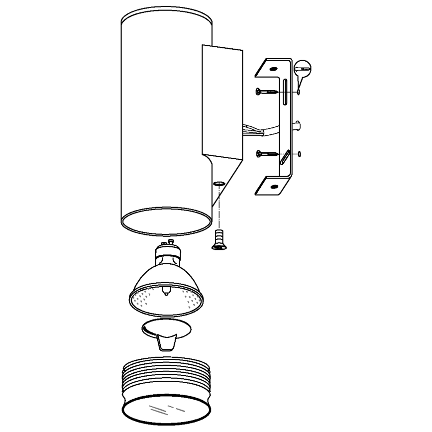 Eglo - Illuminazione LED da esterno 1xGU10/3W/230V