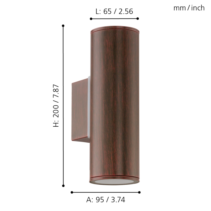 Eglo - Illuminazione LED da esterno 2xGU10/3W/230V