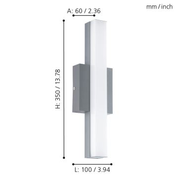 Eglo - Lampada LED da esterno 1xLED/8W/230V