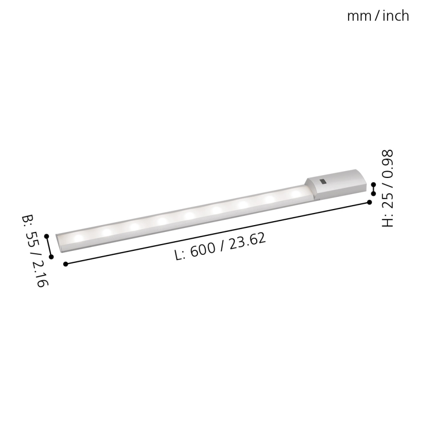 Eglo - Lampada LED sottopensile con sensore LED/8,1W/230V