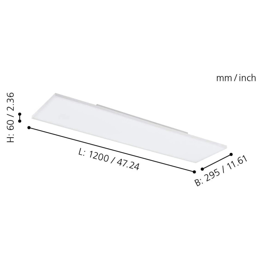 Eglo - Plafoniera LED RGB dimmerabile TURCONA-C LED/33W/230V + T