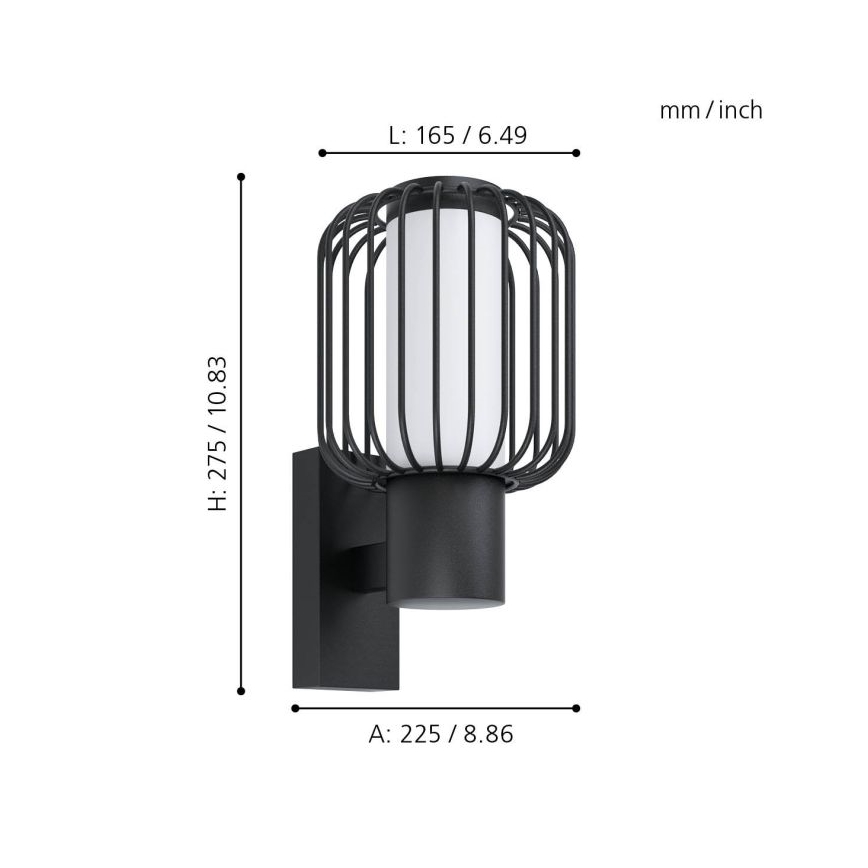 Eglo - Applique da esterno 1xE27/28W/230V IP44