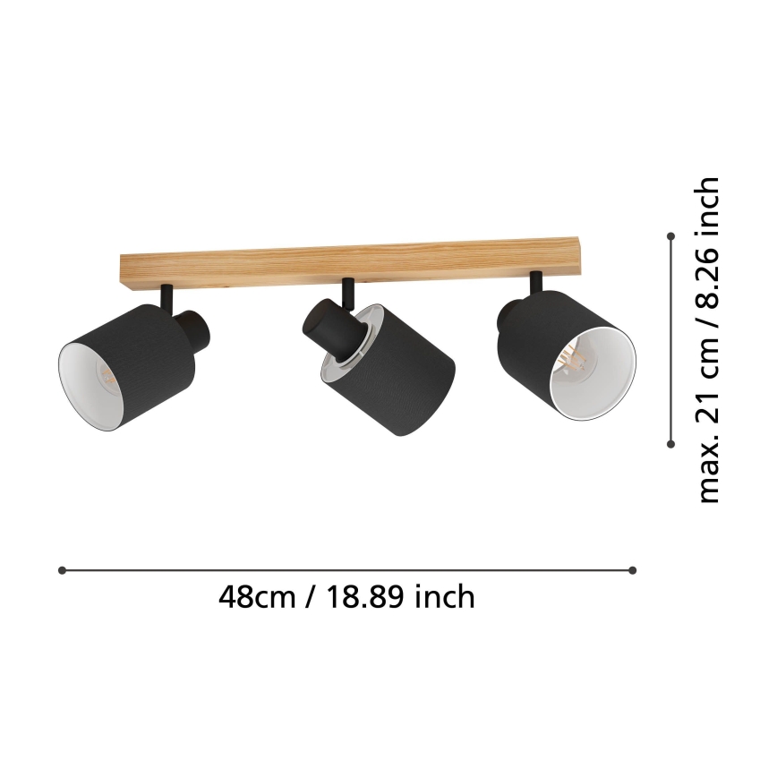 Eglo - Luce Spot 3xE27/10W/230V