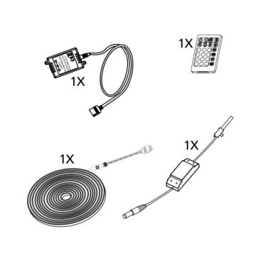 Eglo - Striscia LED Dimmerabile 5m LED/23W/24/230V 2700-6500K + telecomando