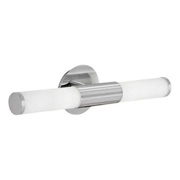 EGLO - Applique da bagno 2xE14/40W vetro opale bianco IP44