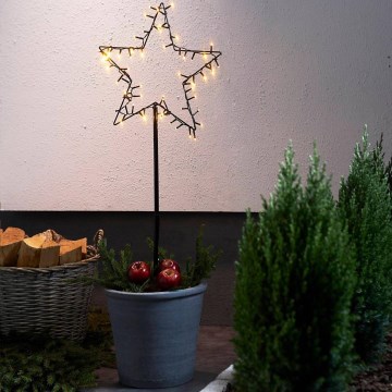 Eglo - Decorazione natalizia a LED per esterno LED/4xAA IP44 stella