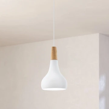 Eglo - Lampada a sospensione 1xE27/60W/230V 180mm bianco