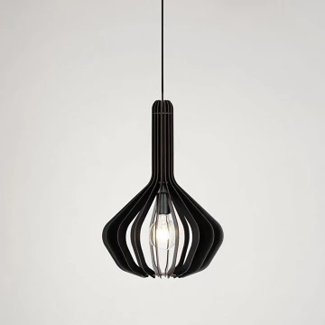 Eglo - Lampadario a sospensione con filo 1xE27/40W/230V diametro 38 cm nero